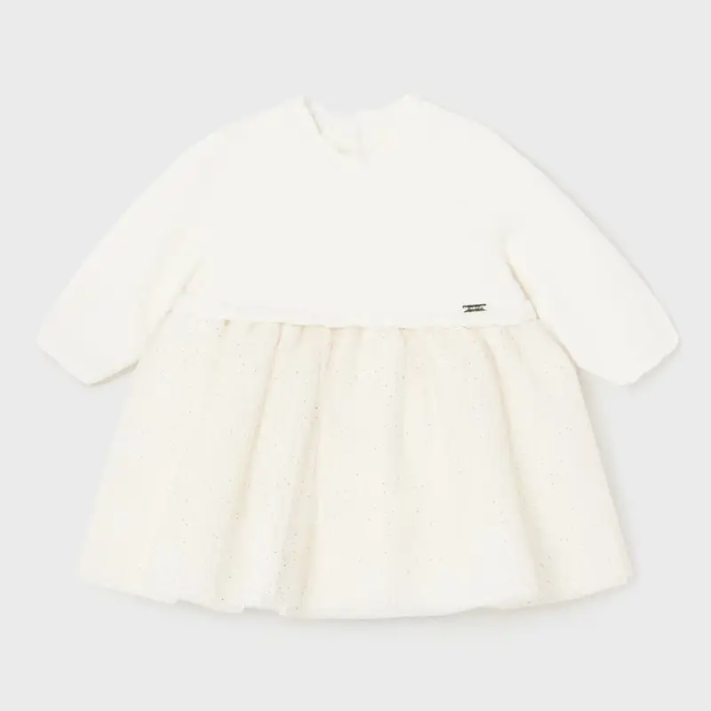 Mayoral Abito da cerimonia 2858 per neonata crudo