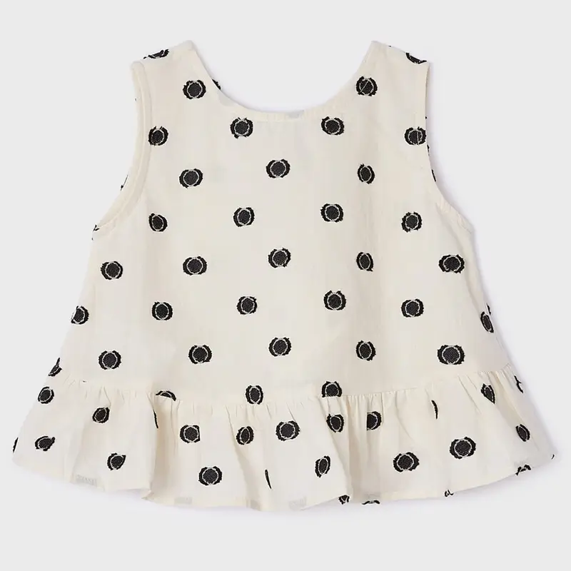 Mayoral Blusa spalla larga pois 3140 per bambina ceci