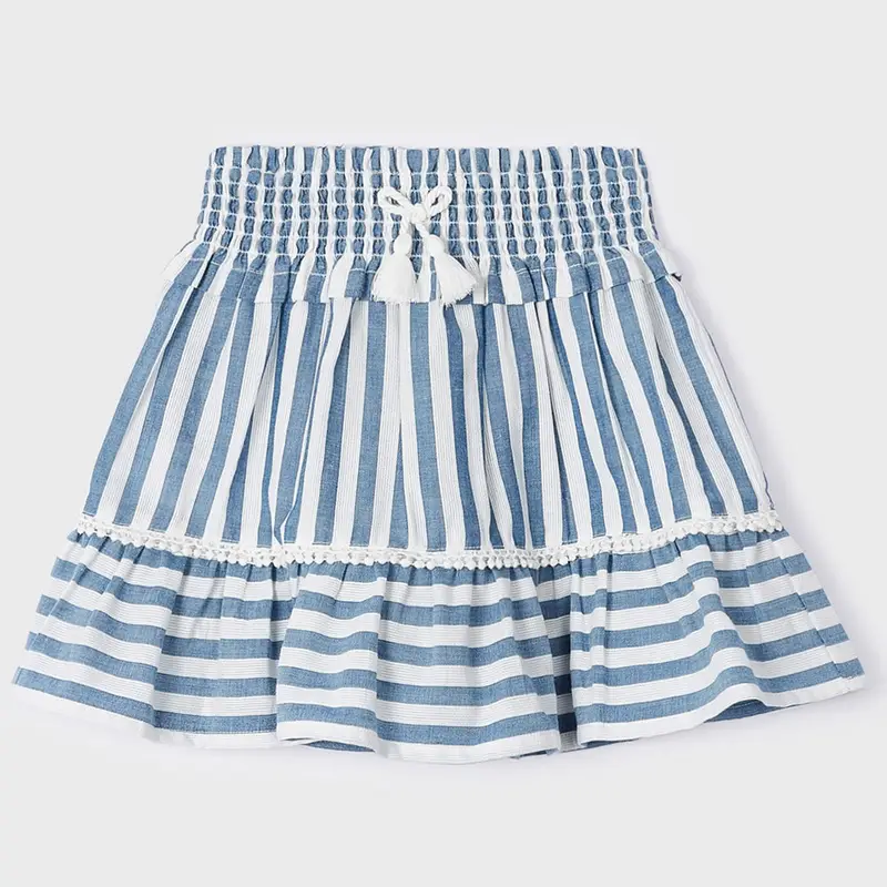 Mayoral Gonna rigata per bambina 3903 porcellana