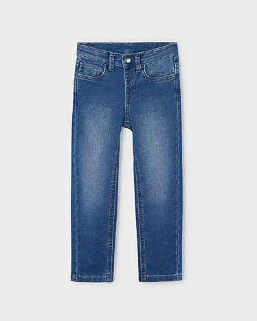 Jeans regular a lavaggio chiaro stone washed