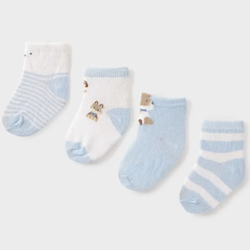 Mayoral Set 4 paia di calze assortite 9054 unisex neonato cielo