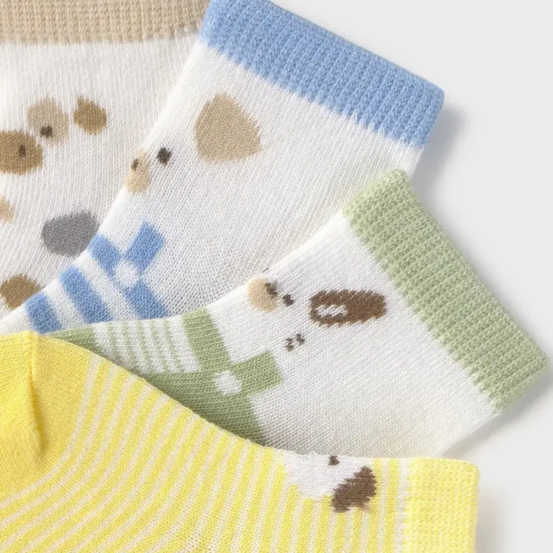 Mayoral Set 4 paia di calze cotone 9862 multicolor neonato unica