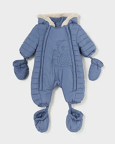 Tuta orsetto Mayoral imbottita avio con cappuccio