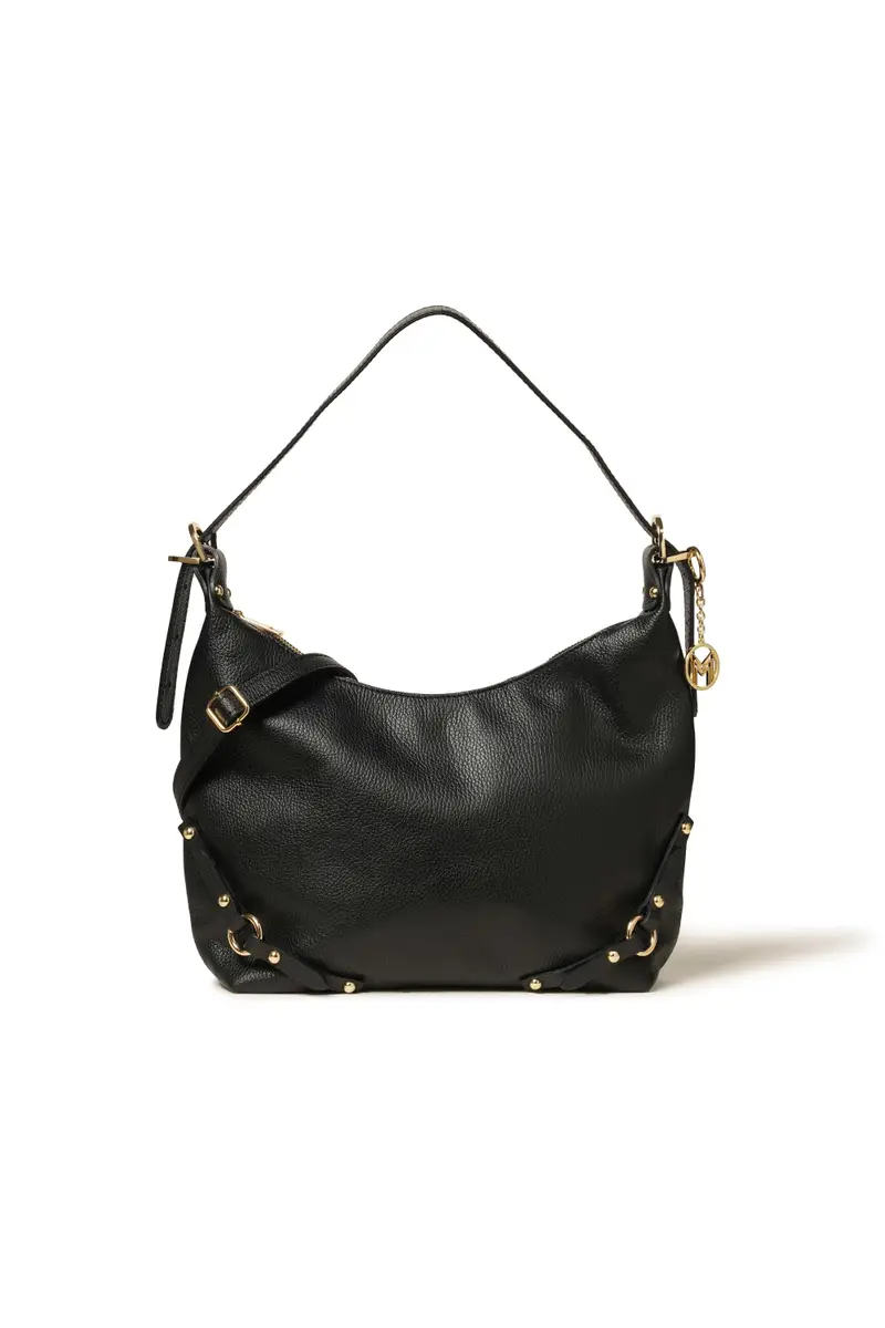 Melluso Borsa con tracolla in pelle nero bor558