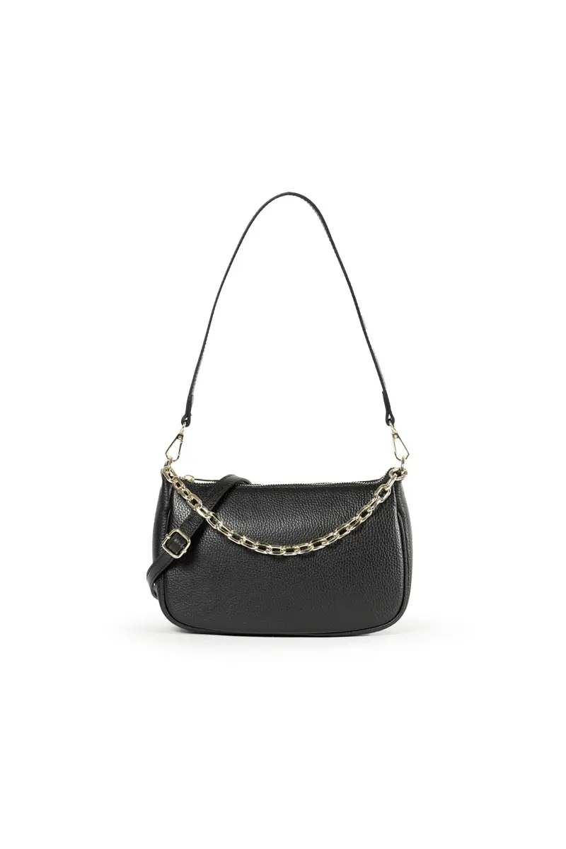 Melluso Borsa con tracolla in pelle nero bor6348