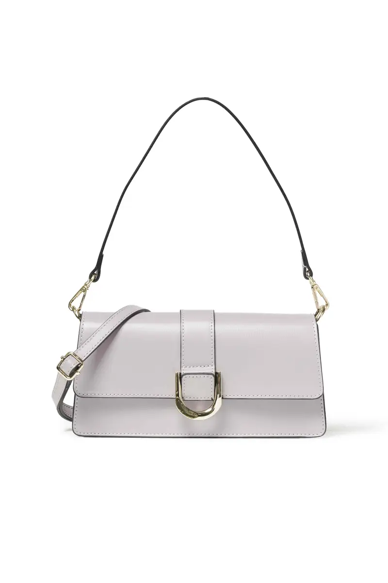 Melluso Borsa con tracolla in pelle rosa lavanda bor937