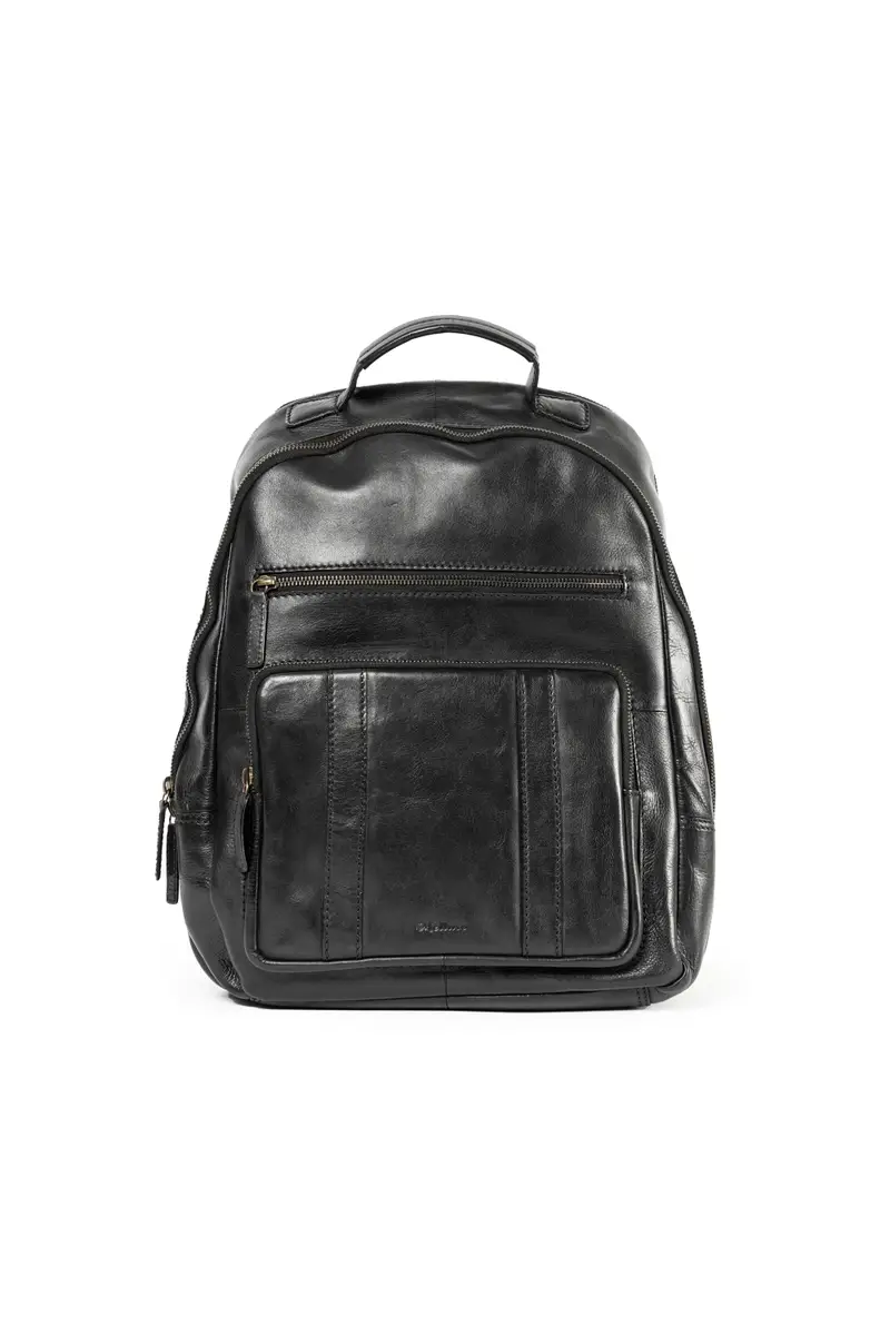 Melluso Zaino uomo in pelle nero cp315