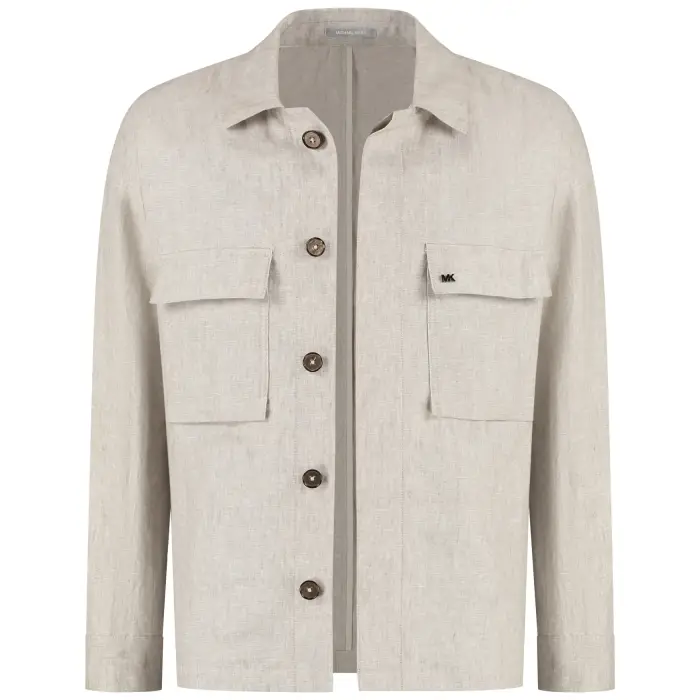 Camicia Michael Kors Pure Linen Beige