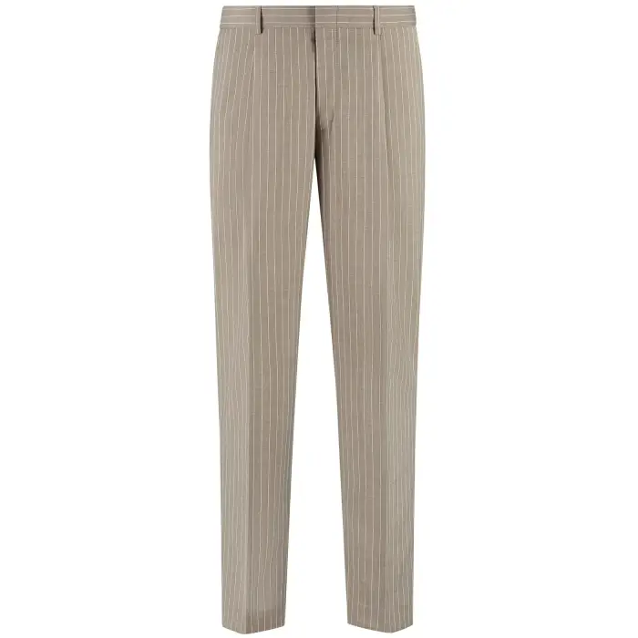 Pantaloni della tuta Michael Kors Stripe Travel Pleated Marron