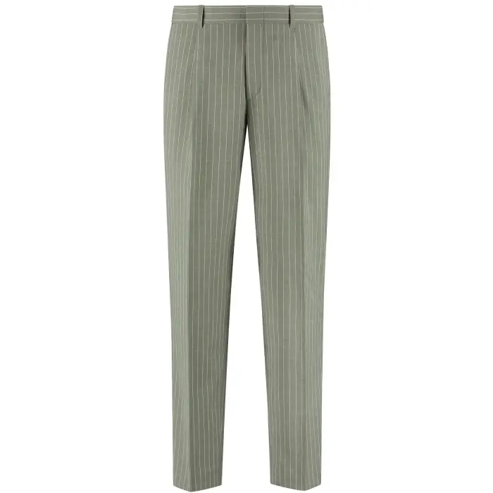 Pantaloni della tuta Michael Kors Stripe Travel Pleated Vert