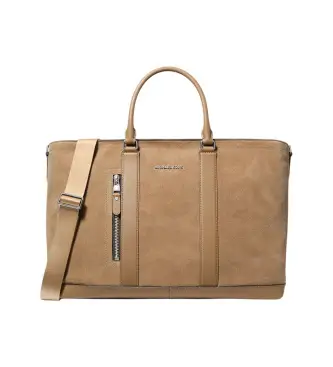 Michael Kors per donna 33F5BHDT4S Borsa tote Hudson in pelle scamosciata marrone (OSFA), Casual, Camoscio