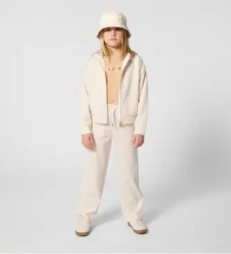 Michael Kors per ragazza R30571 Pantaloni sportivi beige (6años= 114/119cm), Casual, Poliestere, moda per bambini