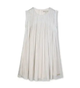 Michael Kors per ragazza R30591 Delicato abito bianco (14años= 162cm), Casual, Da sera, Senza maniche / cinghie, Polister riciclato, moda p