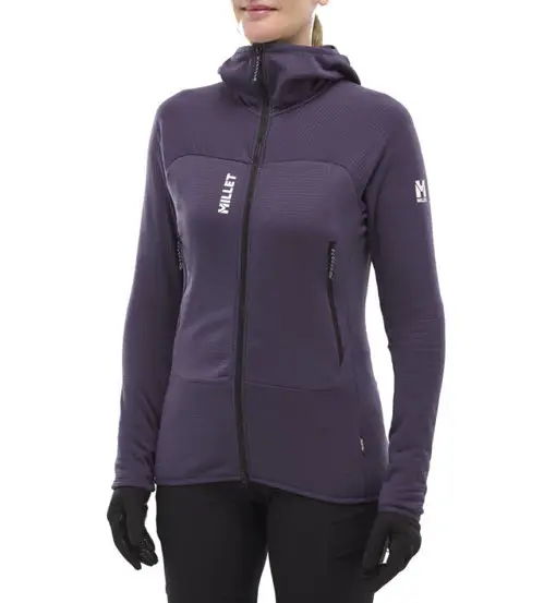 Millet Fusion Grid - felpa in pile - donna Violet