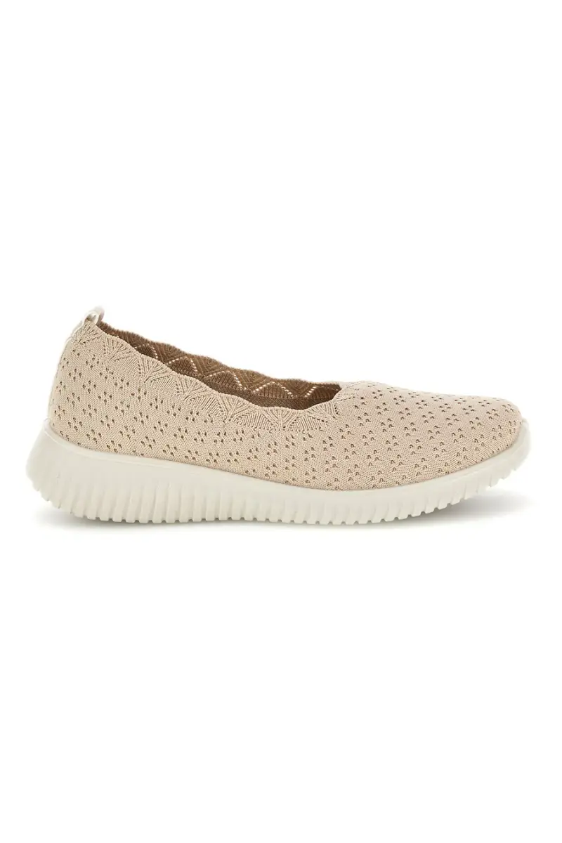 MIO TEMPO Ballerine beige traforate leggere MINA3063 [BEIGE]