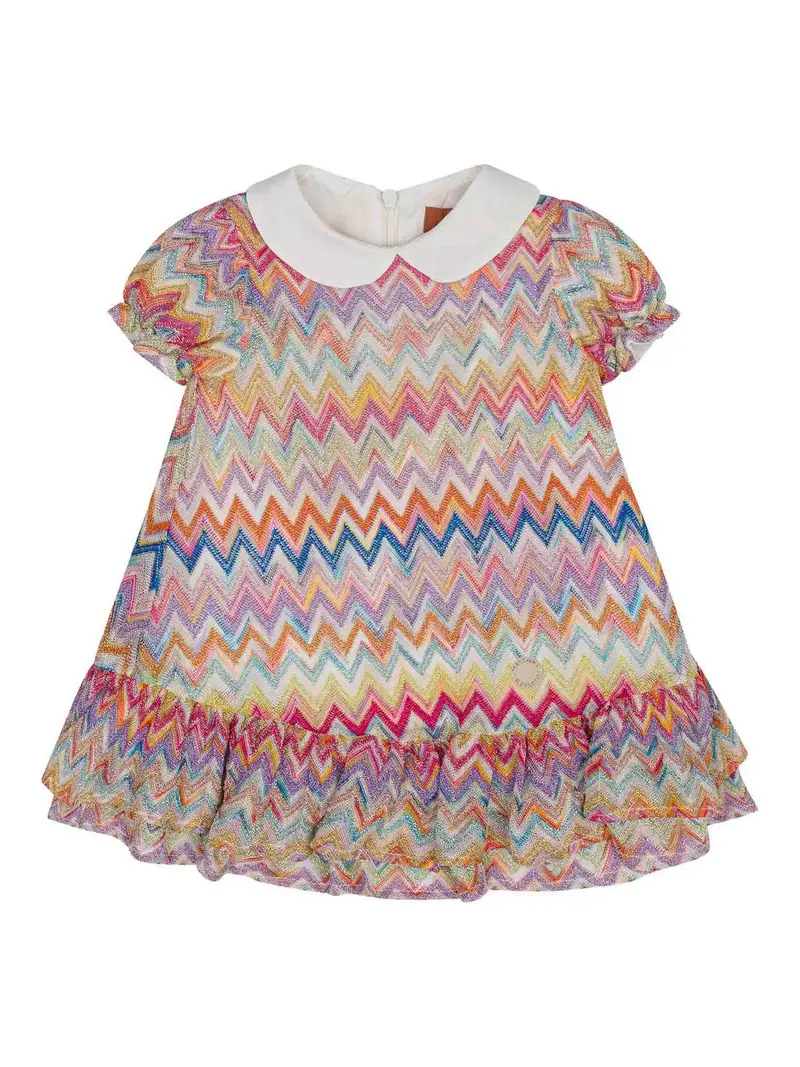 Missoni Abito A Fantasia Zigzag Multicolore