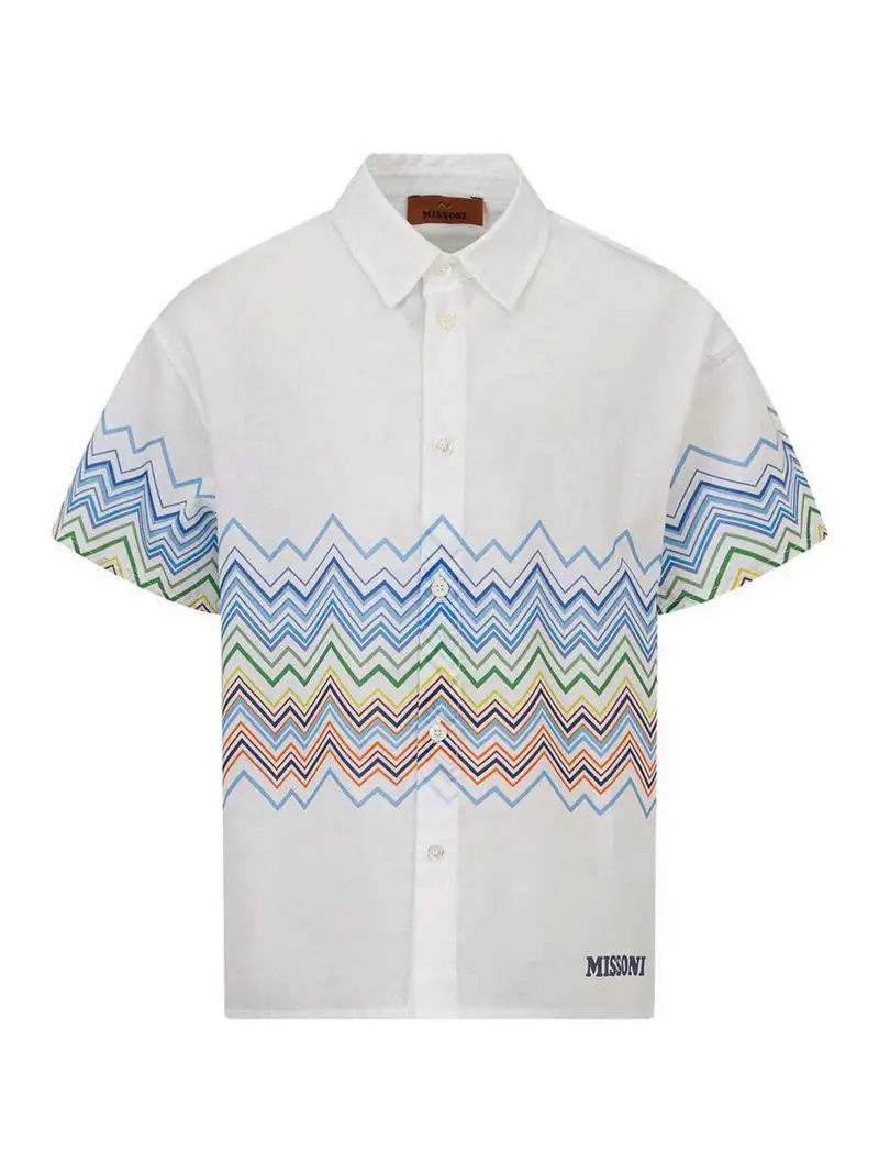 Missoni Camicia Con Motivo A Zigzag Multicolore