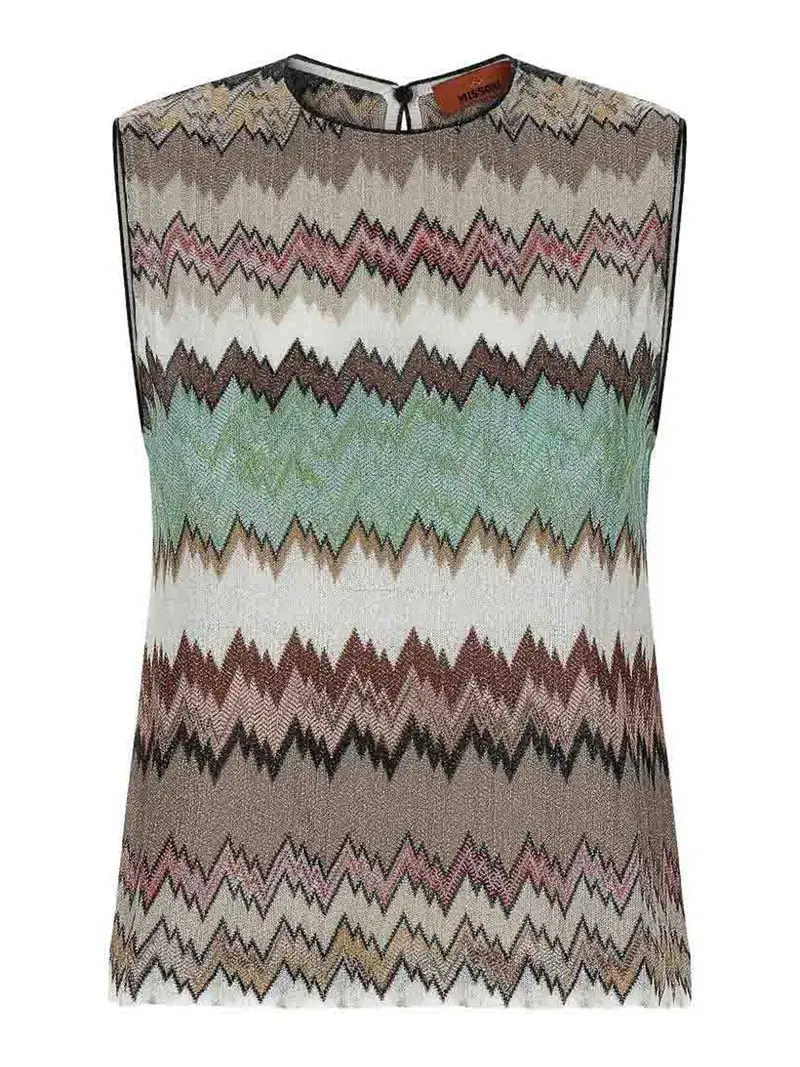 Missoni Canotta Zig Zag Bianco