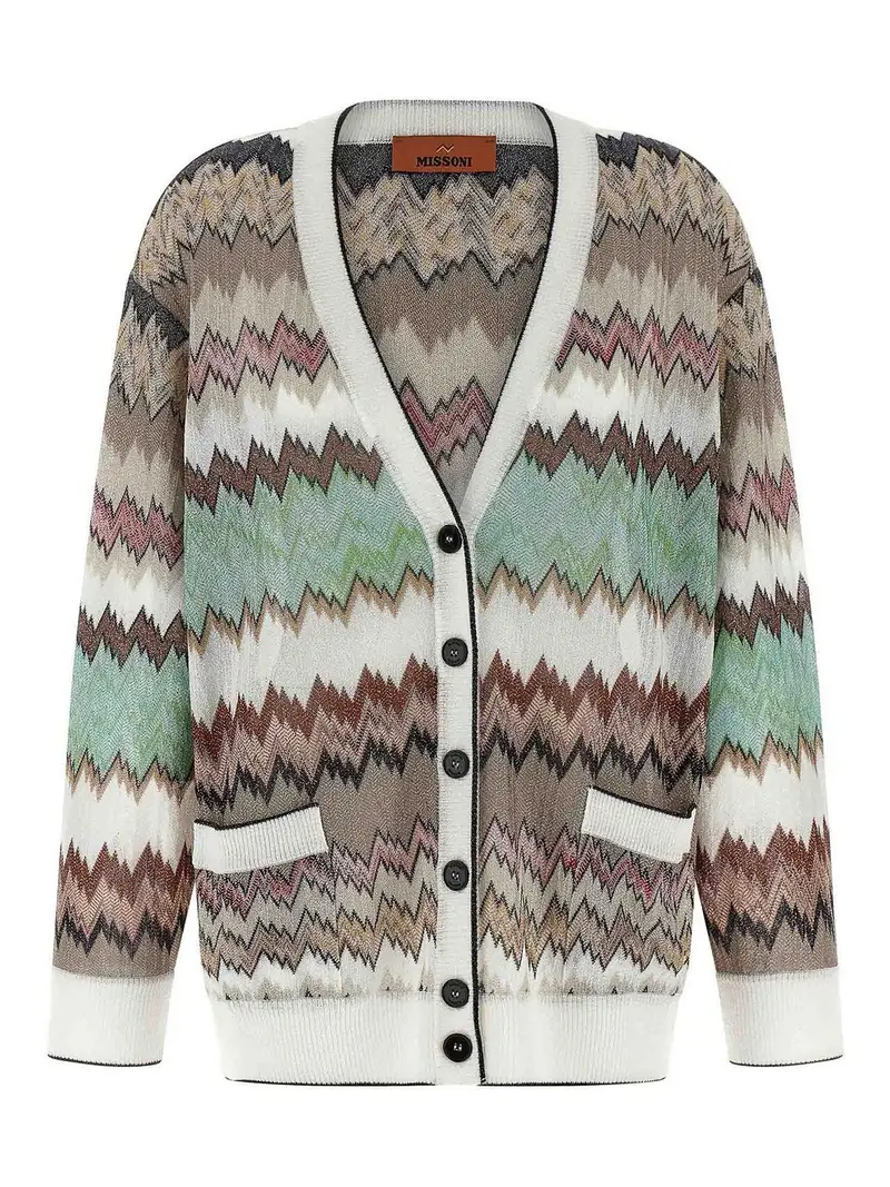 Missoni Cardigan in viscosa Snake Lam Multicolore