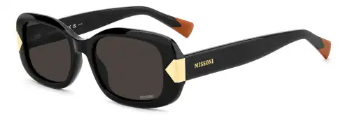 Missoni Donna MIS 0285/S 807/IR Occhiali da sole Acetato Nero Grigio Squadrata Normale