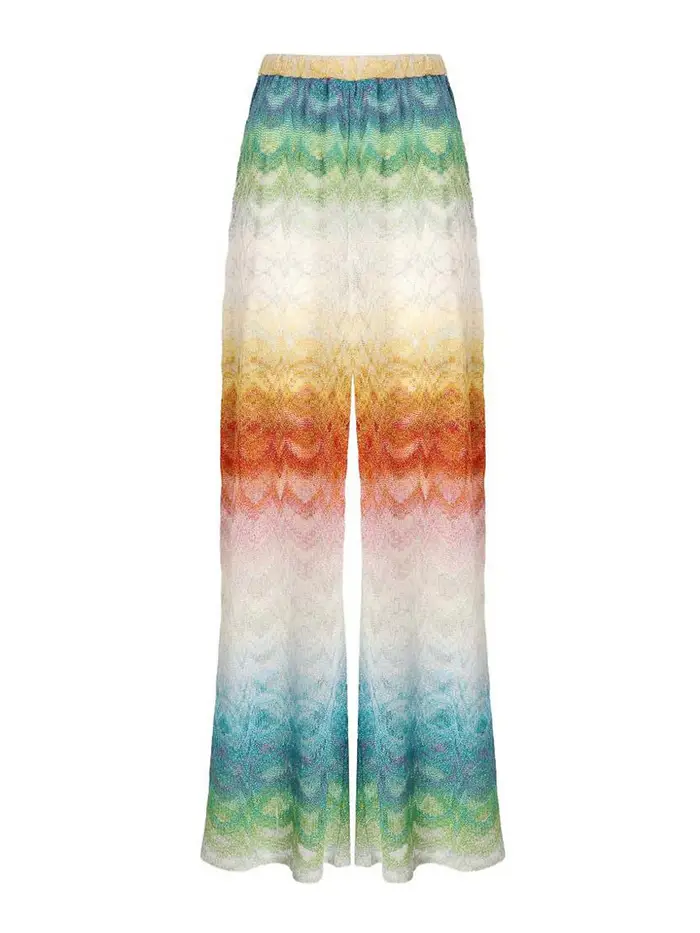Missoni Pantaloni A Fantasia Bianco