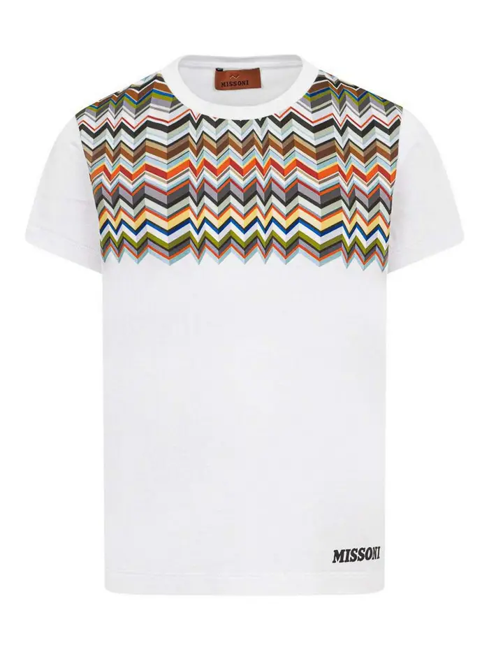 Missoni T-Shirt Con Stampa Bianco