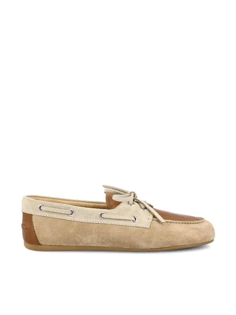MIU MIU Mocassini In Pelle Scamosciata BEIGE