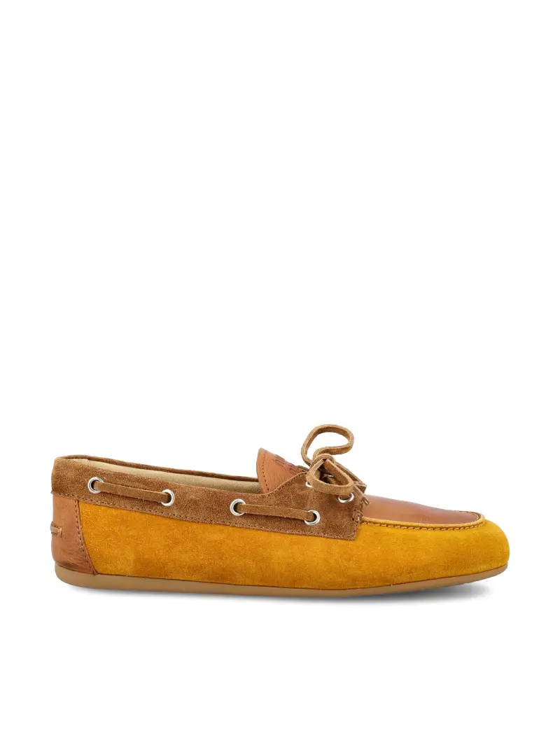 MIU MIU Mocassini In Pelle Scamosciata MARRONE
