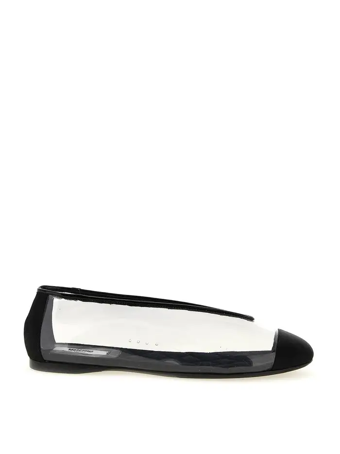Moschino Ballerine in PVC Nero