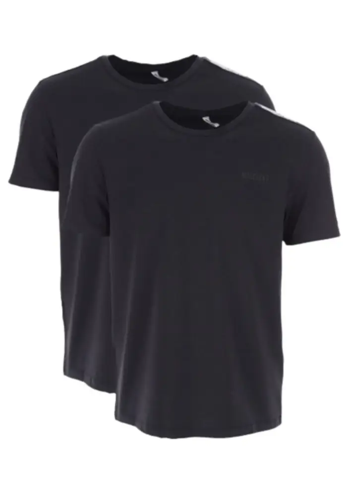 T-SHIRT T-SHIRT COTTON STRETCH 2PK NERO
