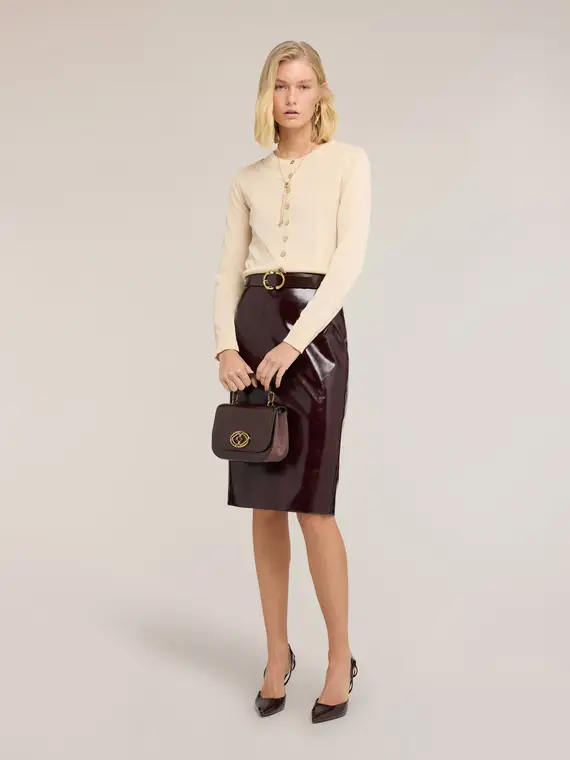 Motivi Cardigan in misto lino Donna, Beige