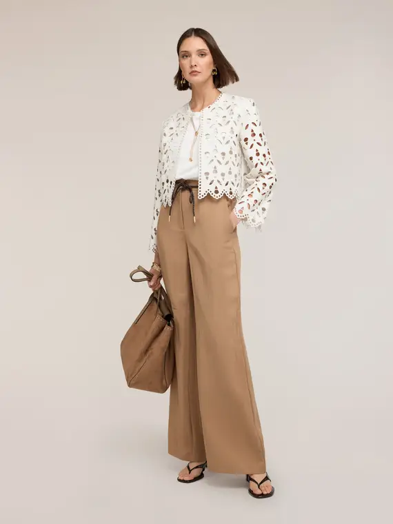 Motivi Giubbotto coated effetto sangallo Donna, Bianco