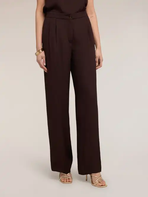 Motivi Pantaloni palazzo The Tailoring Lab Donna, Marrone