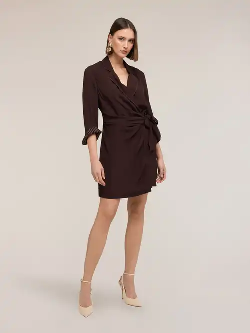 Motivi Vestito chemisier The Tailoring Lab Donna, Marrone