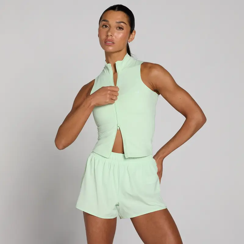 MyProtein Canotta con zip MP Tempo donna - Verde lime