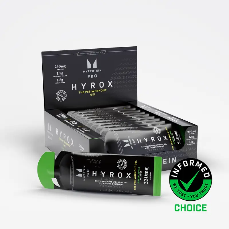 MyProtein Gel Pre-Allenamento - 12 x 50g - Green Apple (HYROX Edition)