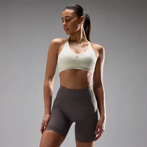 MyProtein Reggiseno sportivo MP donna Tempo Ultra Seamless - Nebbia - XXL Bianco