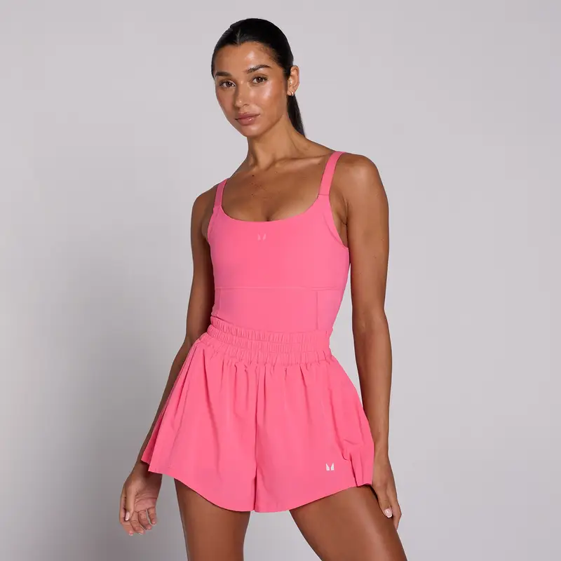 MyProtein Tutina plissettata MP Velocity donna - Rosa vibrante