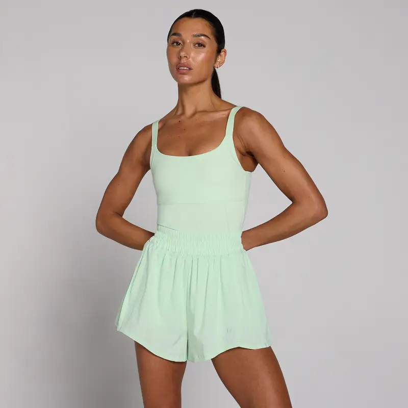 MyProtein Tutina plissettata MP Velocity donna - Verde lime chiaro