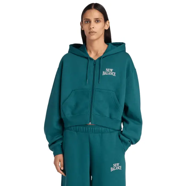 fleece Donna - Top da pista Verde - - Jersey di cotone Green