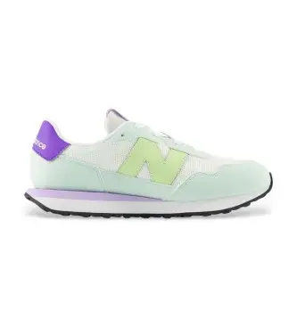 New Balance per donna/ragazza G237V1_KL 237 Scarpe da ginnastica verdi con lacci, Basso, Stringhe, Casual, Verde, moda per bambini