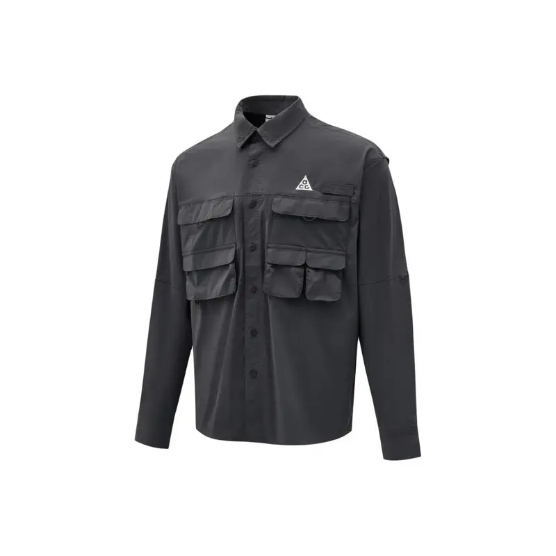 Nike Serie ACG Come U Dfadv Uv Orb Comoda Polo Bottoni Manica Lunga Camicia Uomo camicie HJ2466060