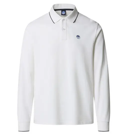 North Sails Basic Polo LS - polo - uomo White