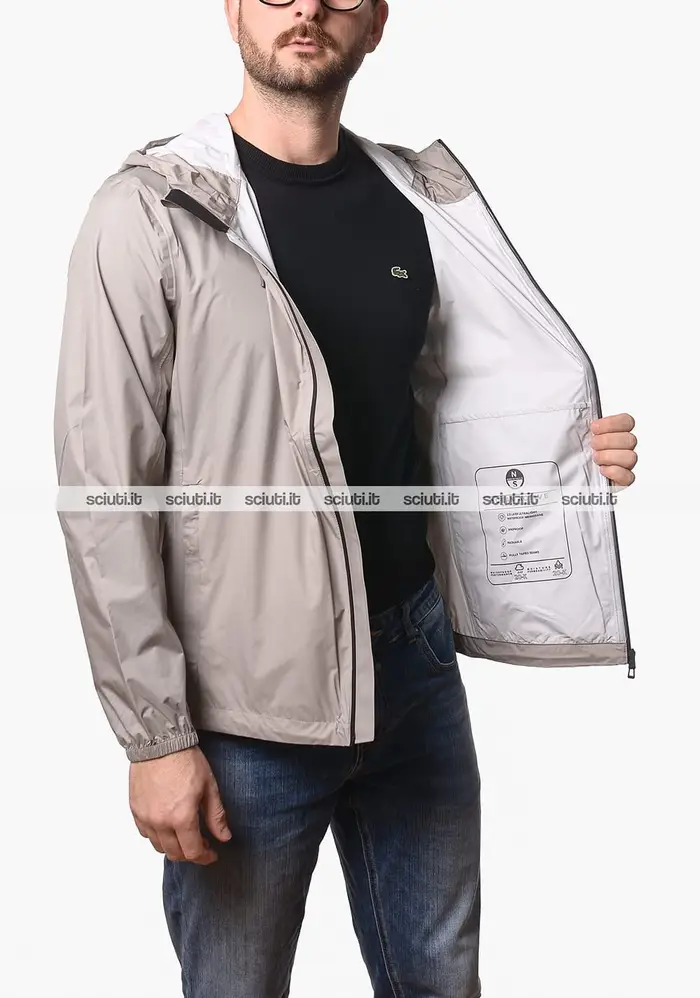 North Sails Giacca a vento uomo beige ripiegabile Cloud