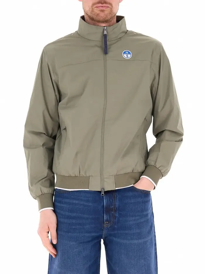 North Sails giubbotto sailor 2 0 in nylon verde militare con logo