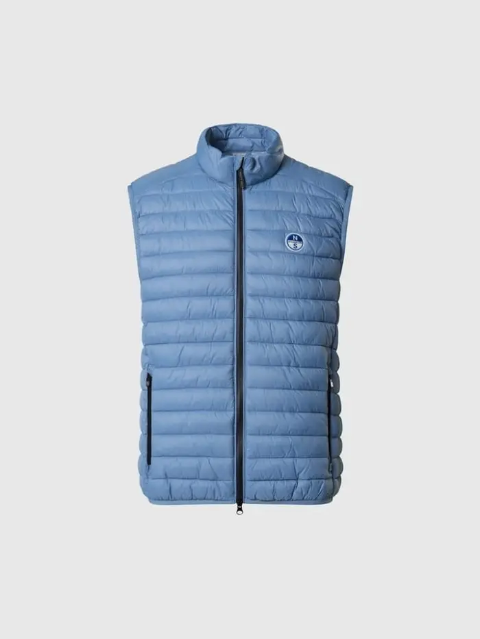 North Sails giubbotto smanicato zephir ultralight vest in nylon celeste