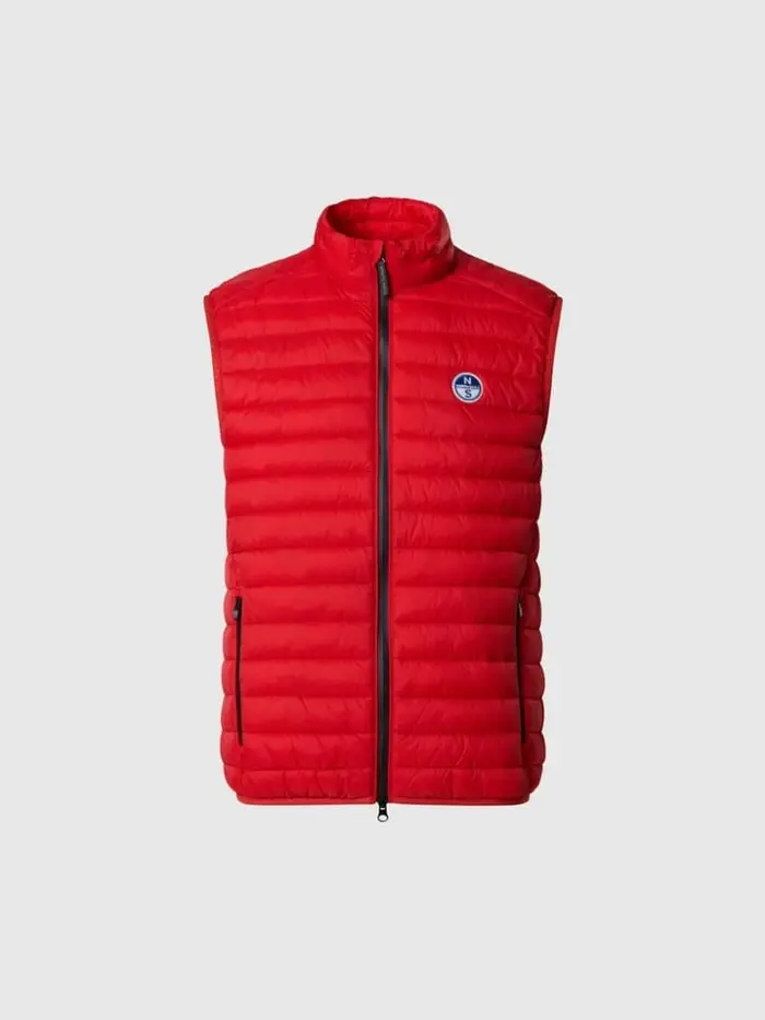 North Sails giubbotto smanicato zephir ultralight vest in nylon rosso