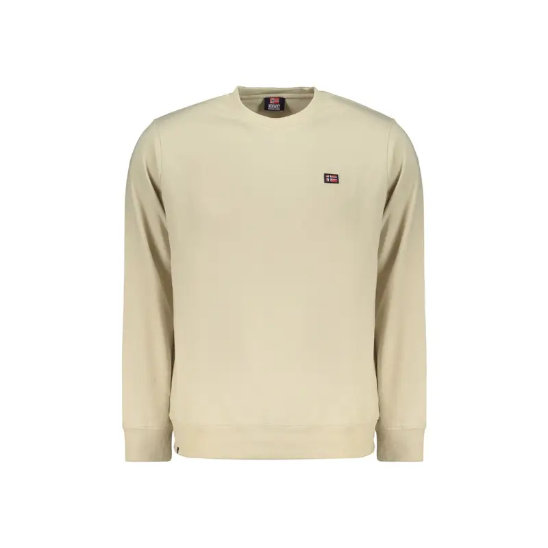 Norway 1963 Felpa Maniche Lunghe Uomo Beige Logo