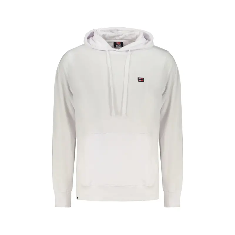 Norway 1963 Felpa Maniche Lunghe Uomo Bianca Logo Bianco