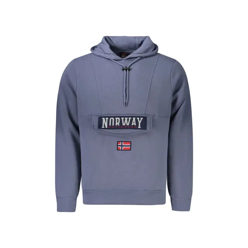 Norway 1963 Felpa Maniche Lunghe Uomo Blu Logo